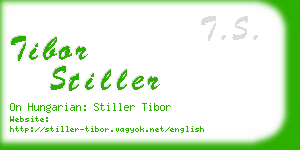 tibor stiller business card
